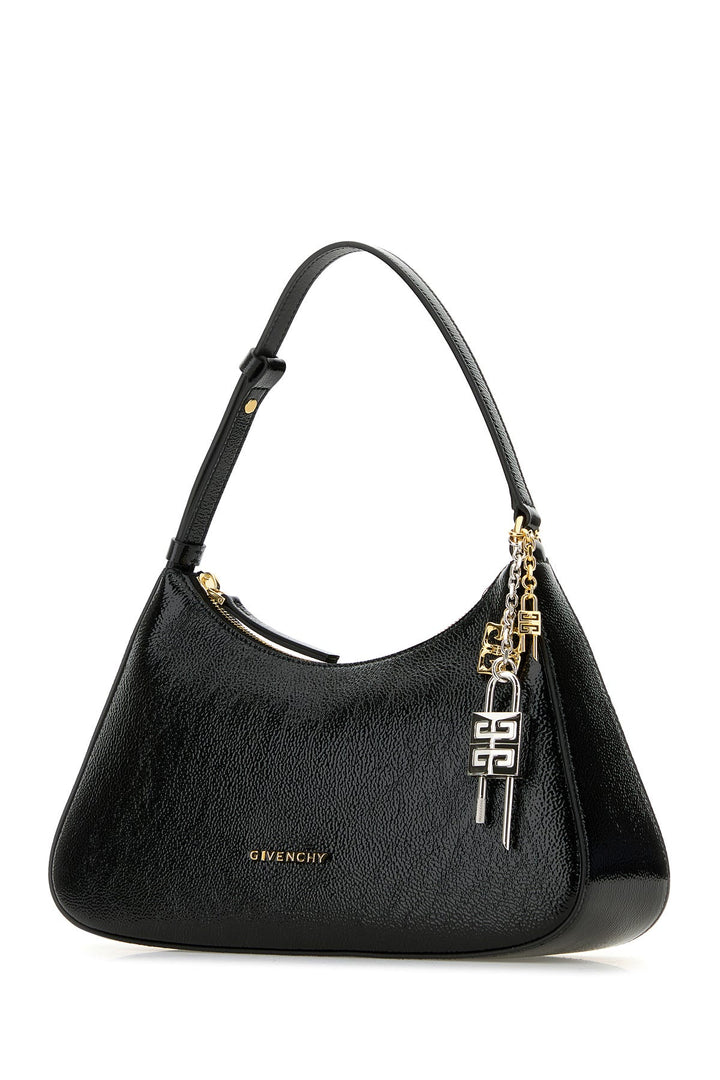 Black leather small Lucky Lock shoulder bag