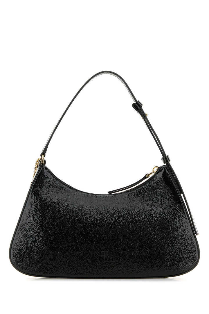 Black leather small Lucky Lock shoulder bag