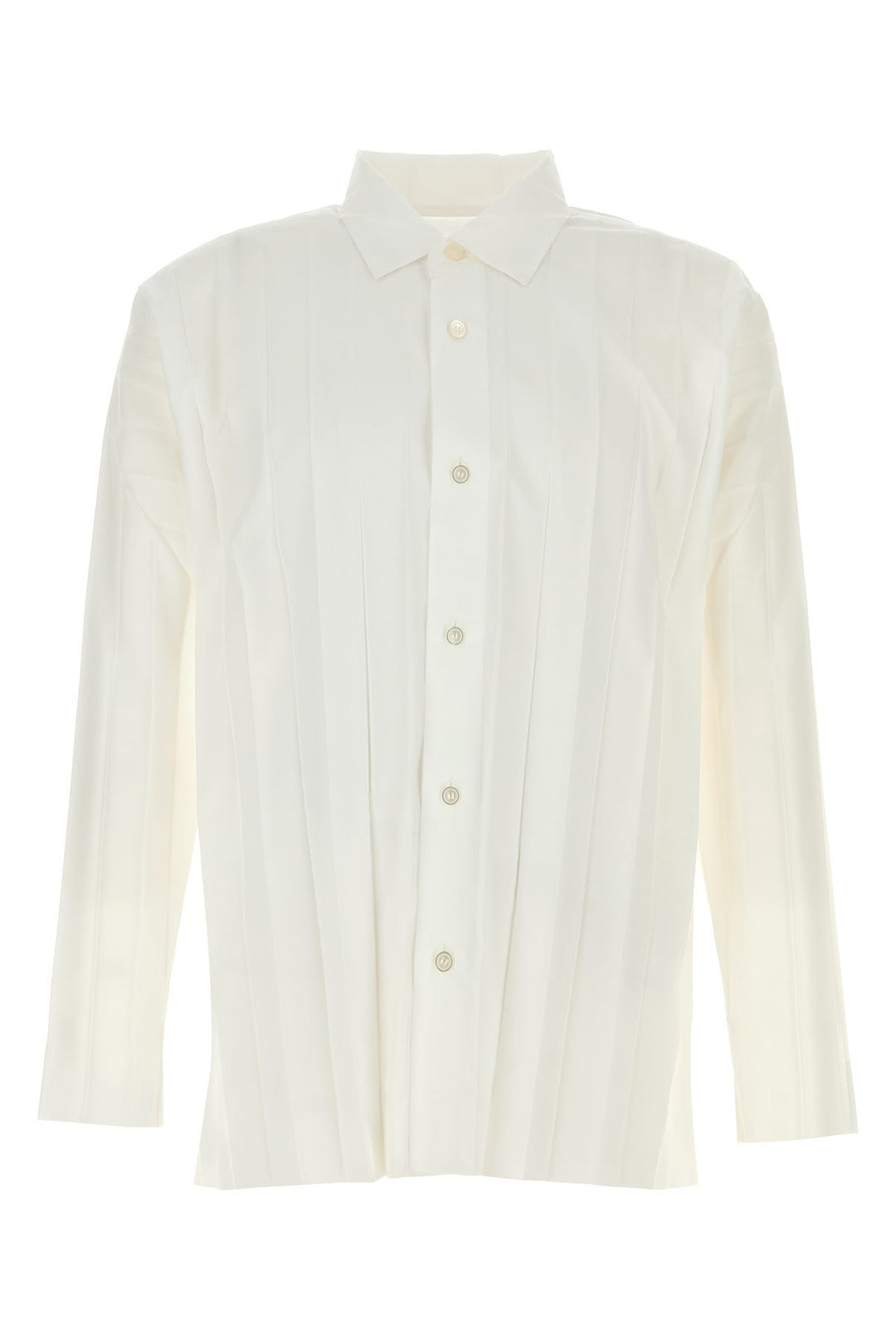 White polyester shirt