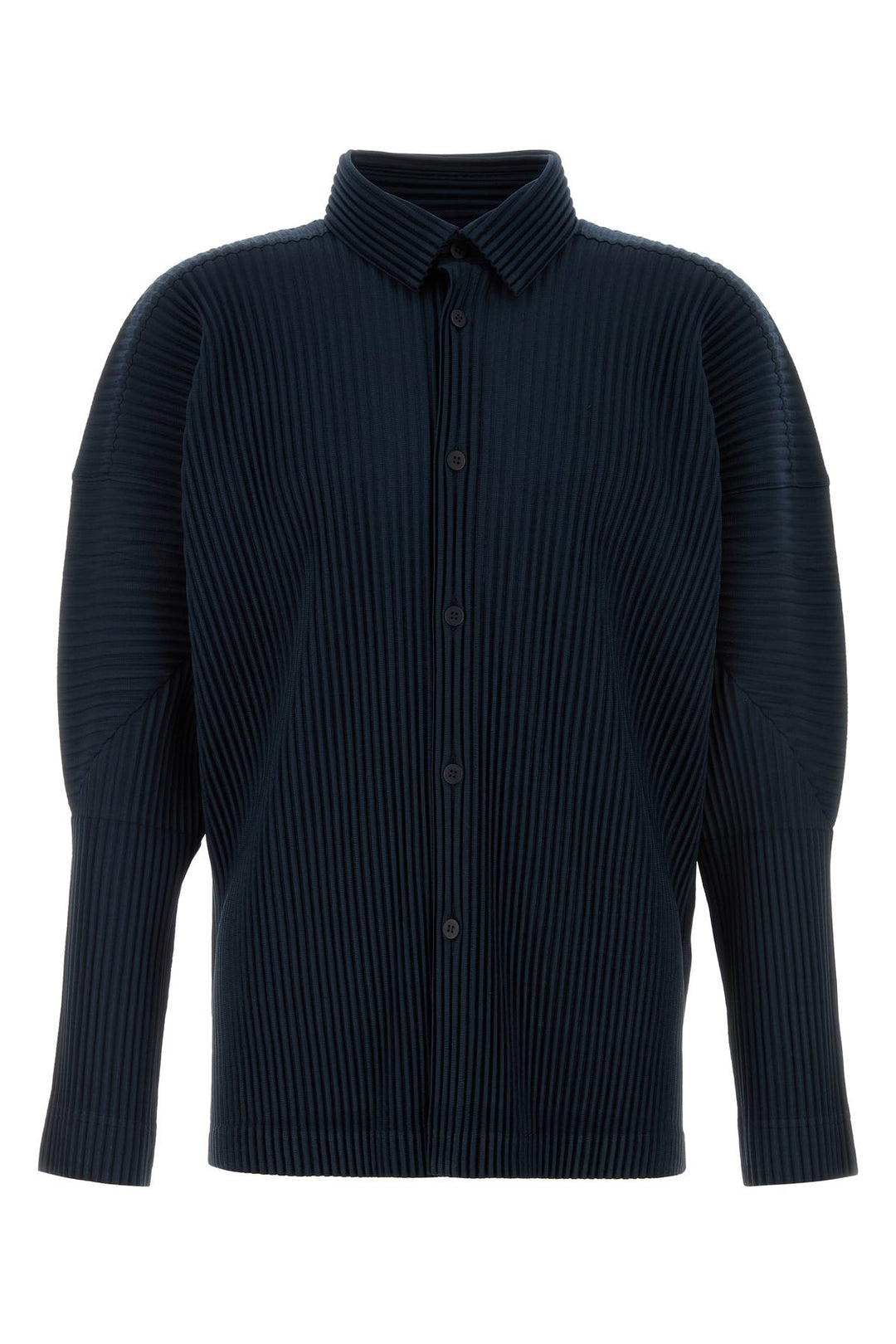 Navy blue polyester shirt