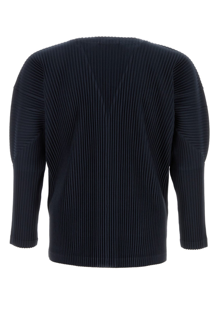 Midnight blue polyester cardigan