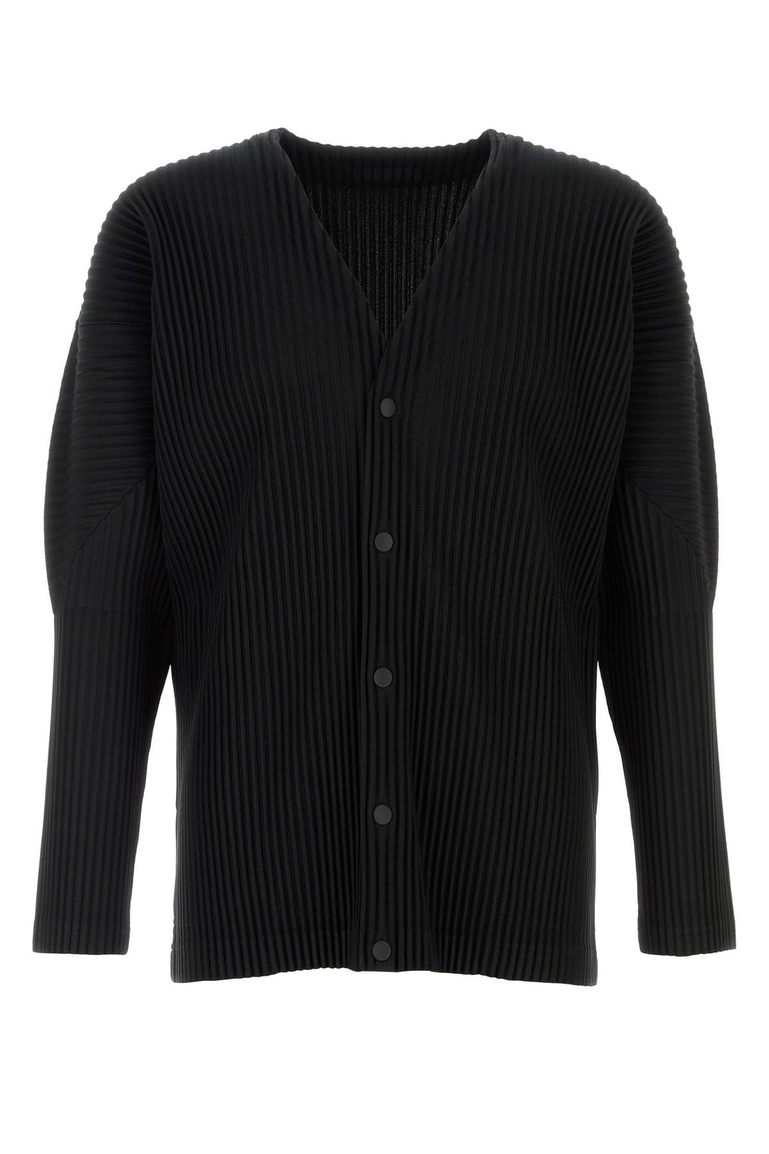 Black polyester cardigan