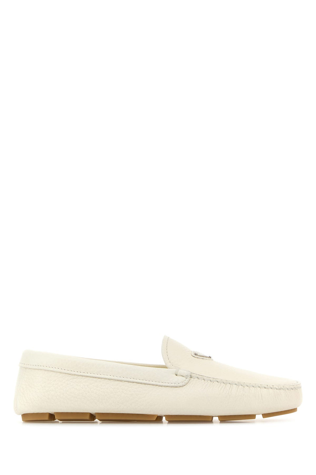 Ivory leather loafers