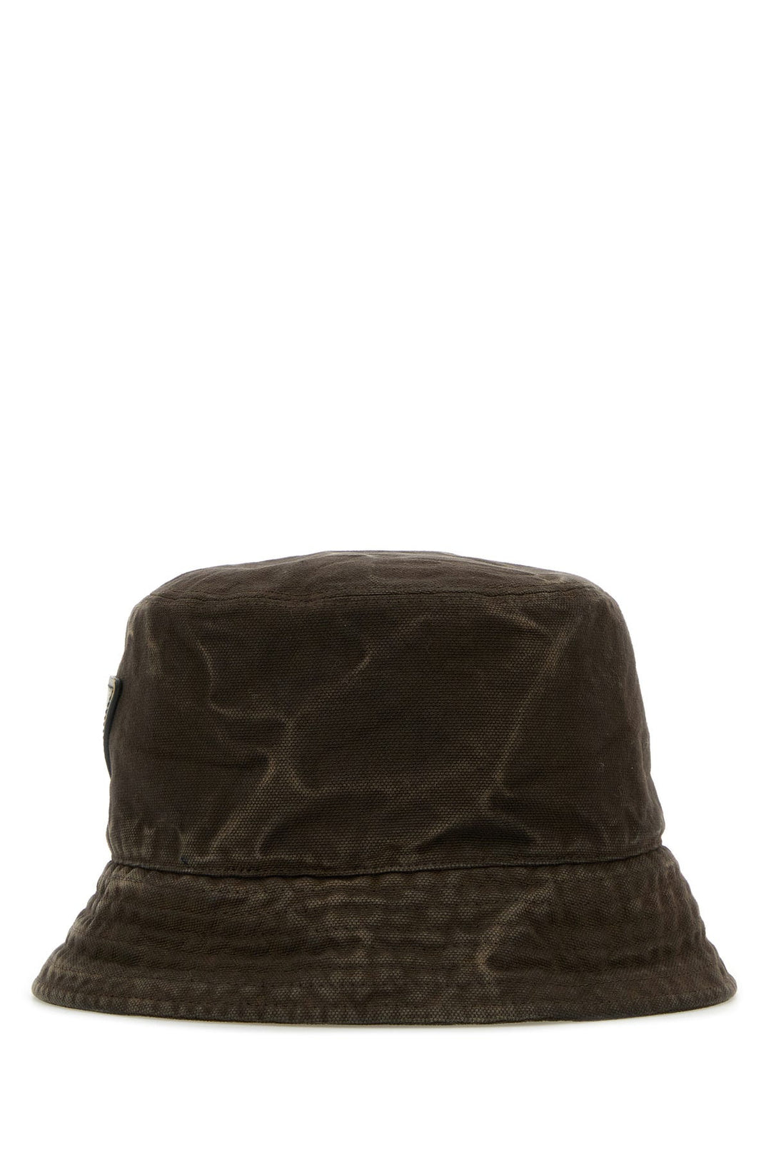 Brown cotton bucket hat