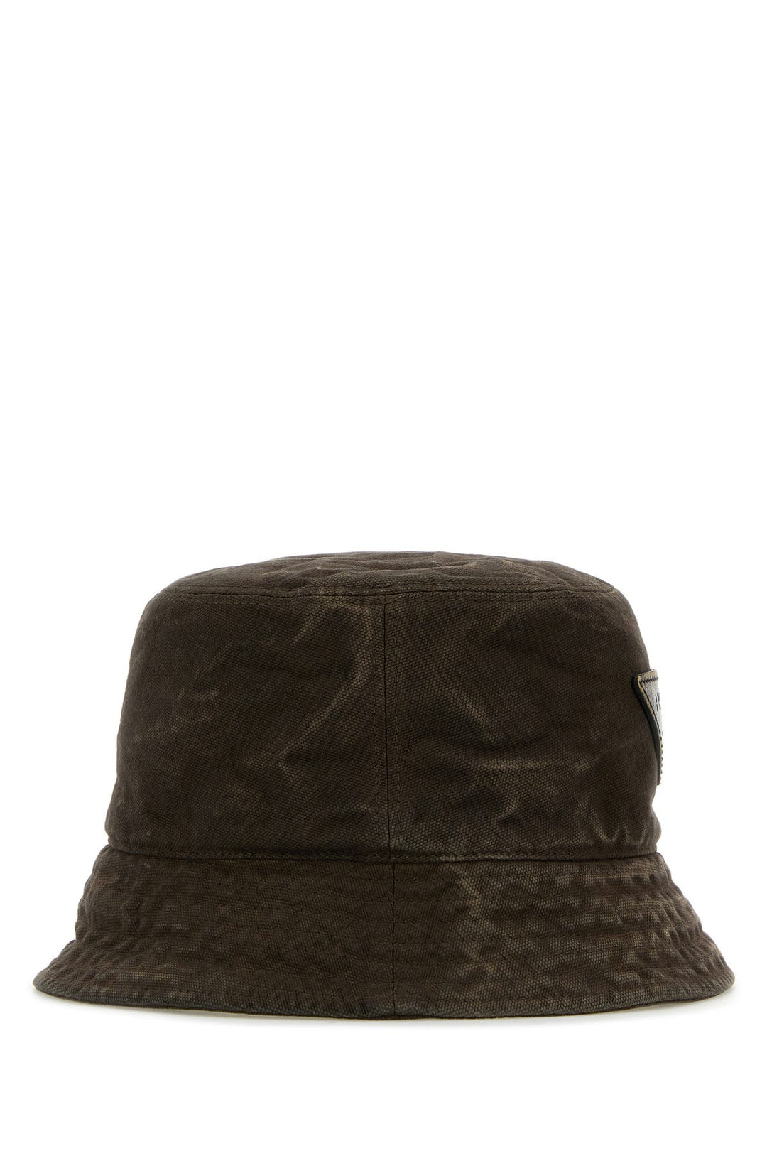 Brown cotton bucket hat