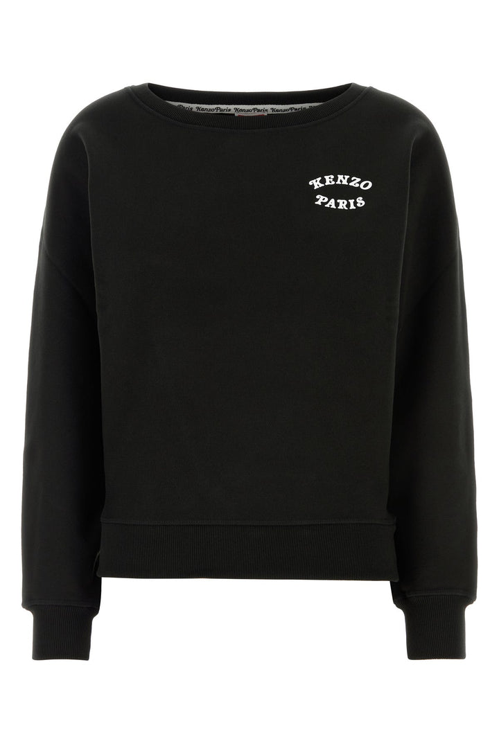 Black cotton sweatshirt