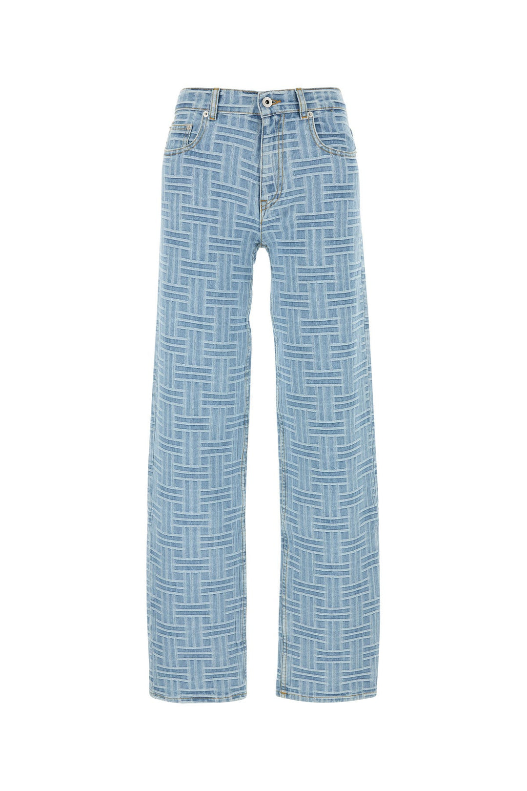 Embroidered denim jeans