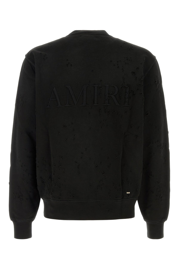 Black cotton sweatshirt