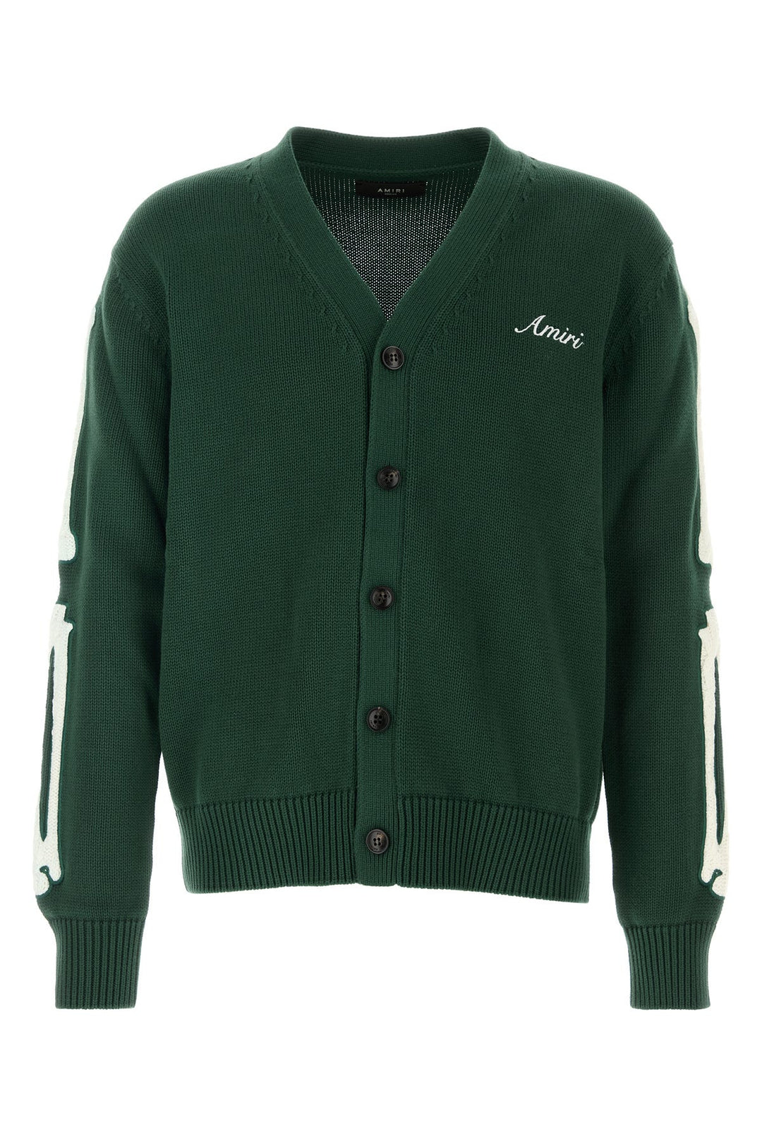 Dark green cotton cardigan