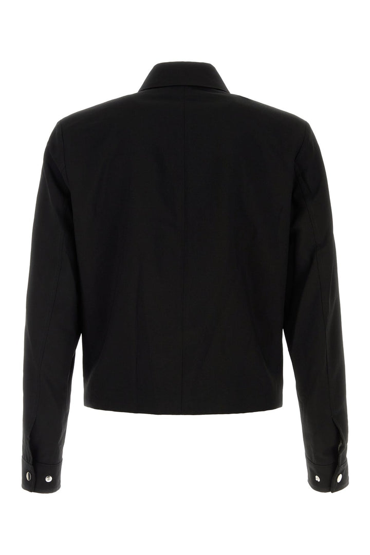 Black wool blend jacket