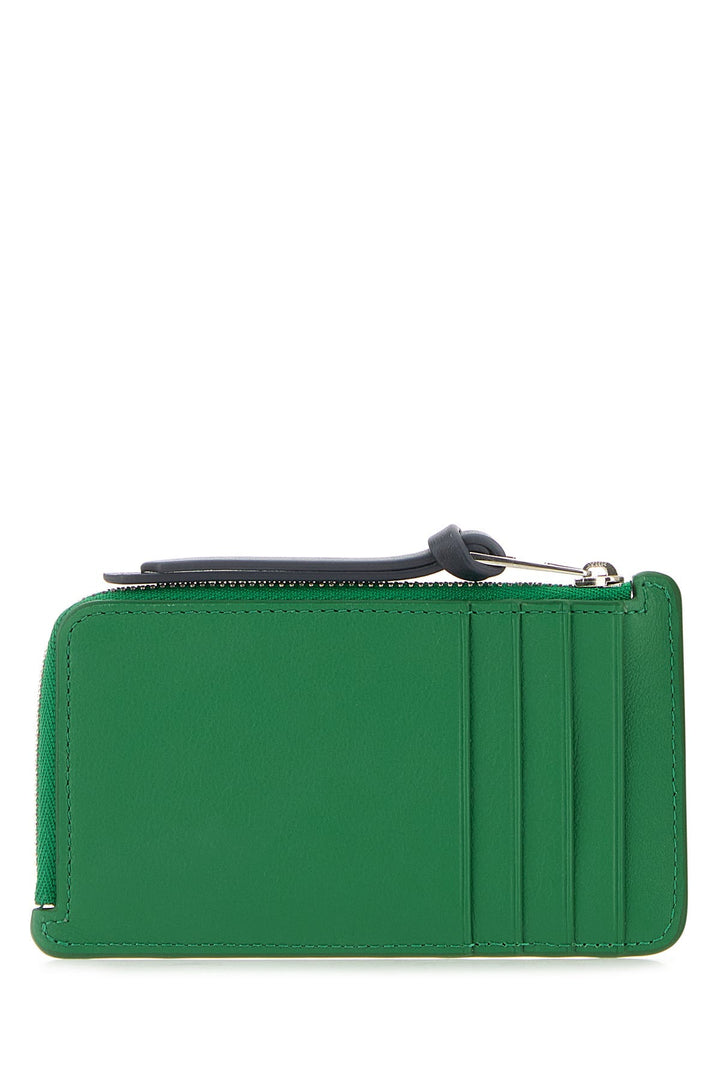 Grass green leather Loewe X Suna Fujita Bunny card holder