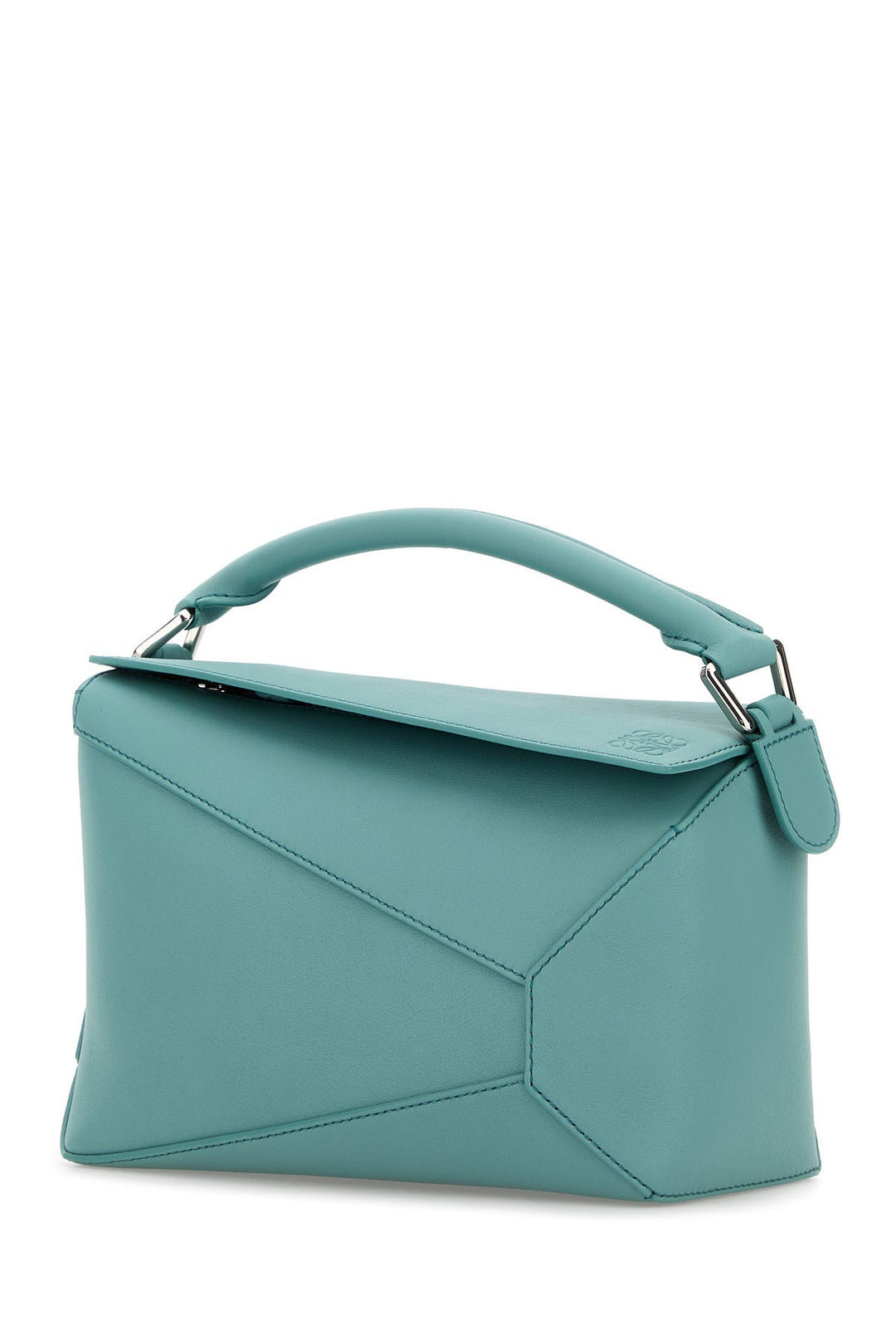 Light blue leather small Puzzle handbag