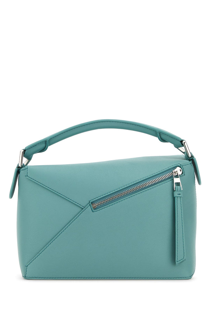 Light blue leather small Puzzle handbag