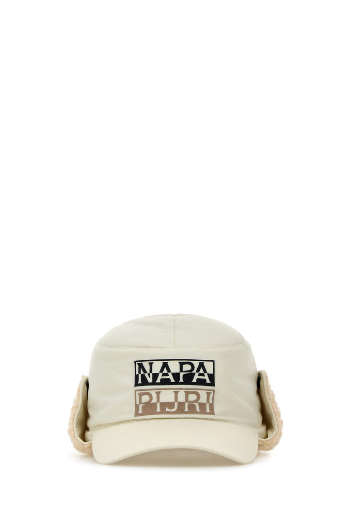 Ivory nylon baseball cap