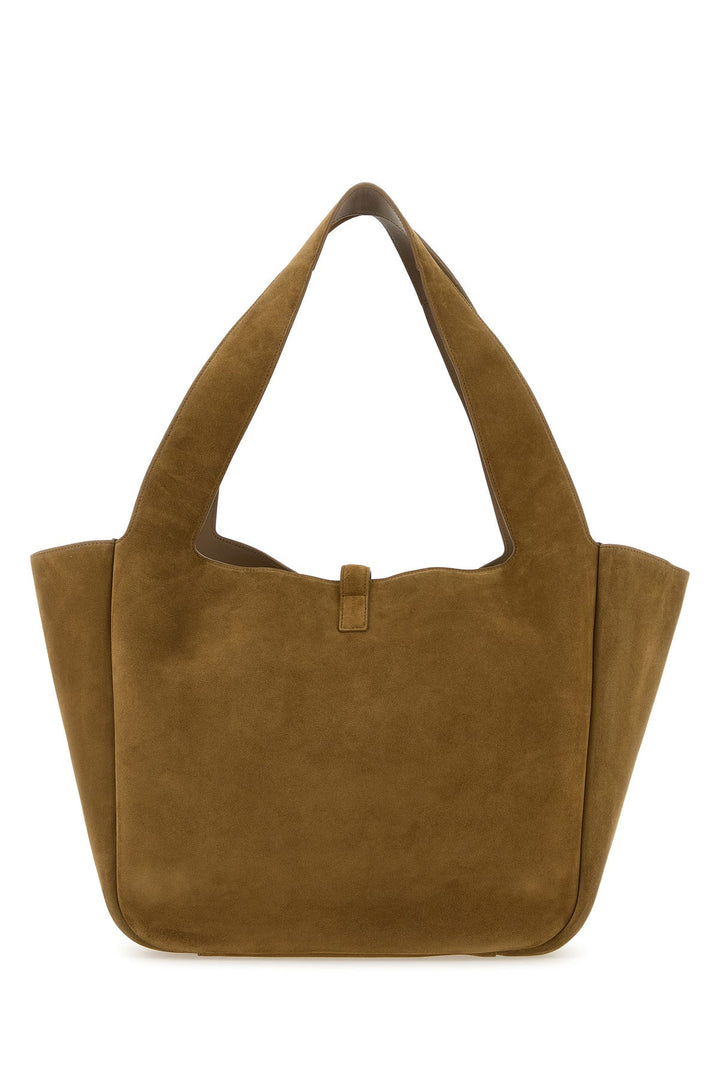 Biscuit suede leather Le 5 Ã  7 Bea shoppong bag