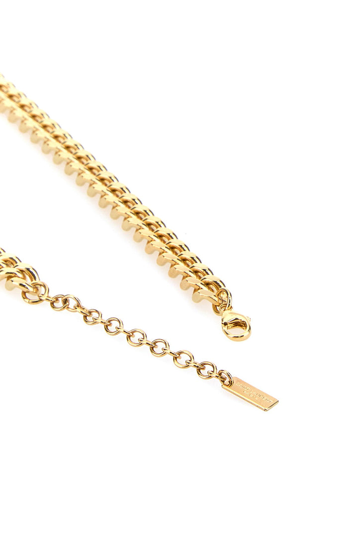 Gold metal necklace