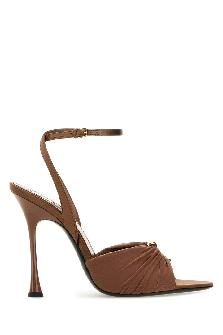 Caramel jersey Lola sandals