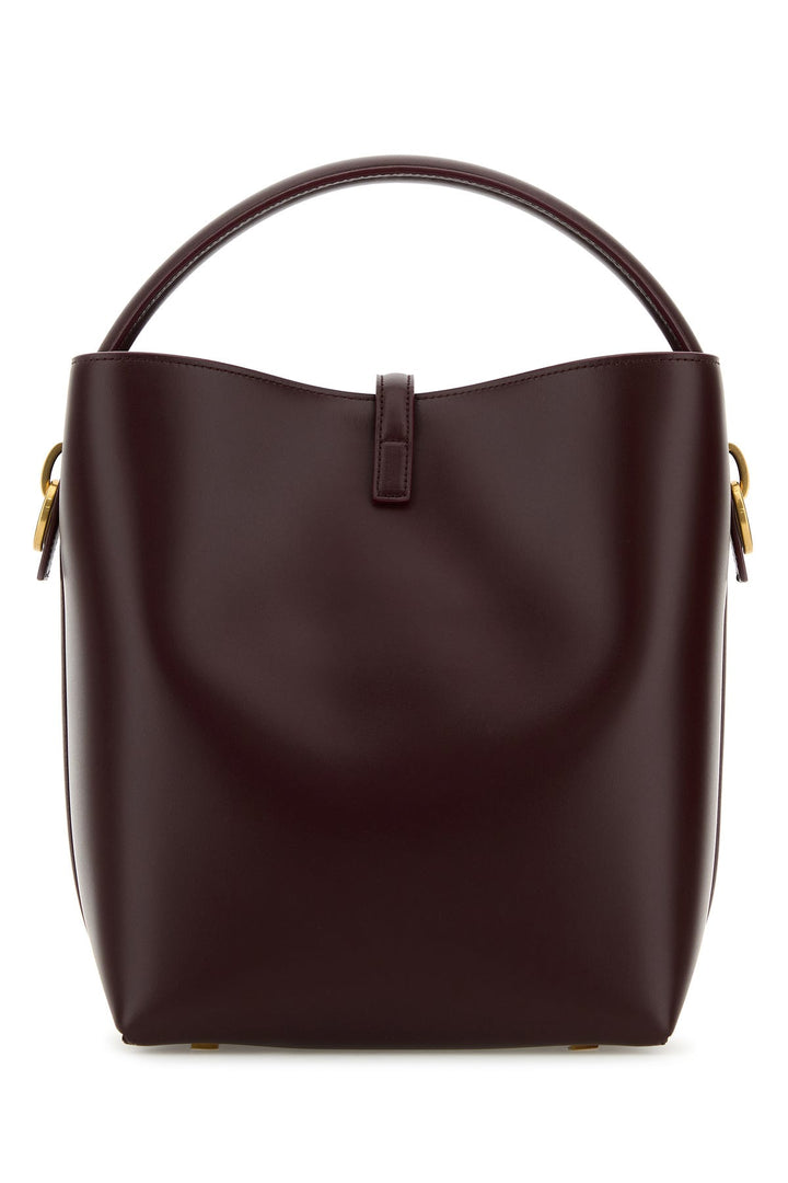 Grape leather Le 37 bucket bag