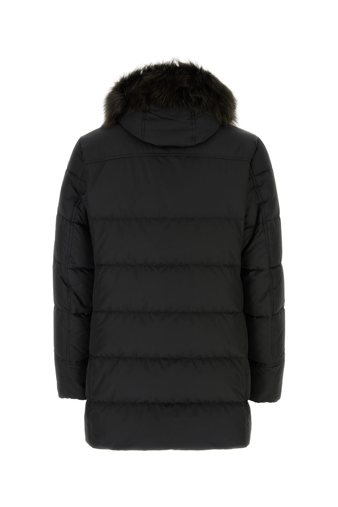 Black polyester blend Barbieri down jacket