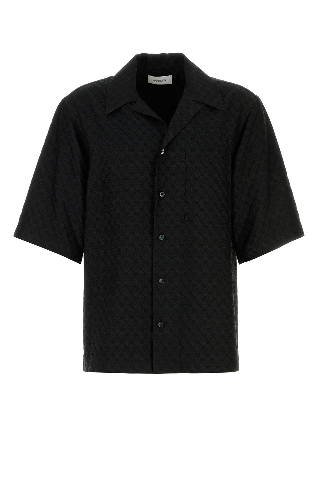 Black viscose blend shirt