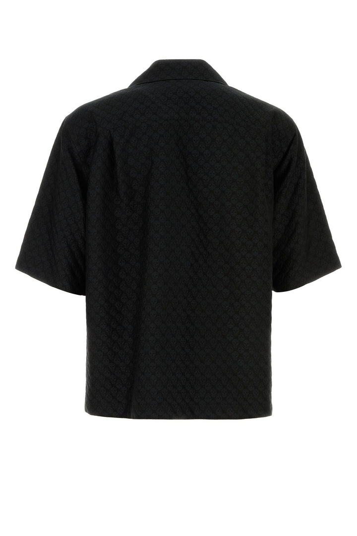 Black viscose blend shirt