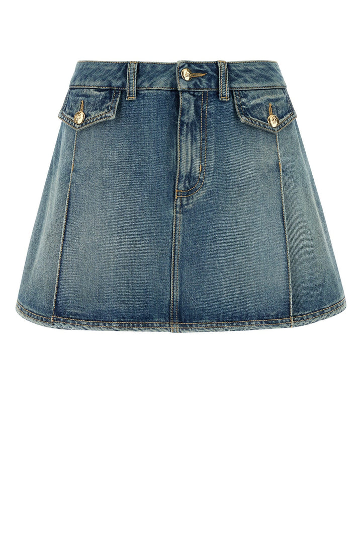 Denim mini skirt