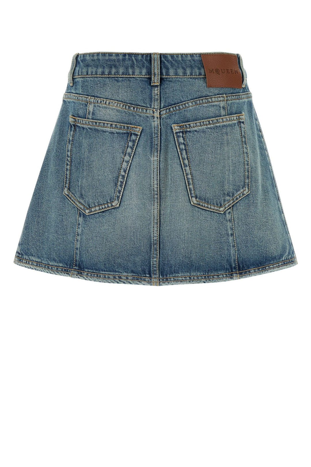 Denim mini skirt