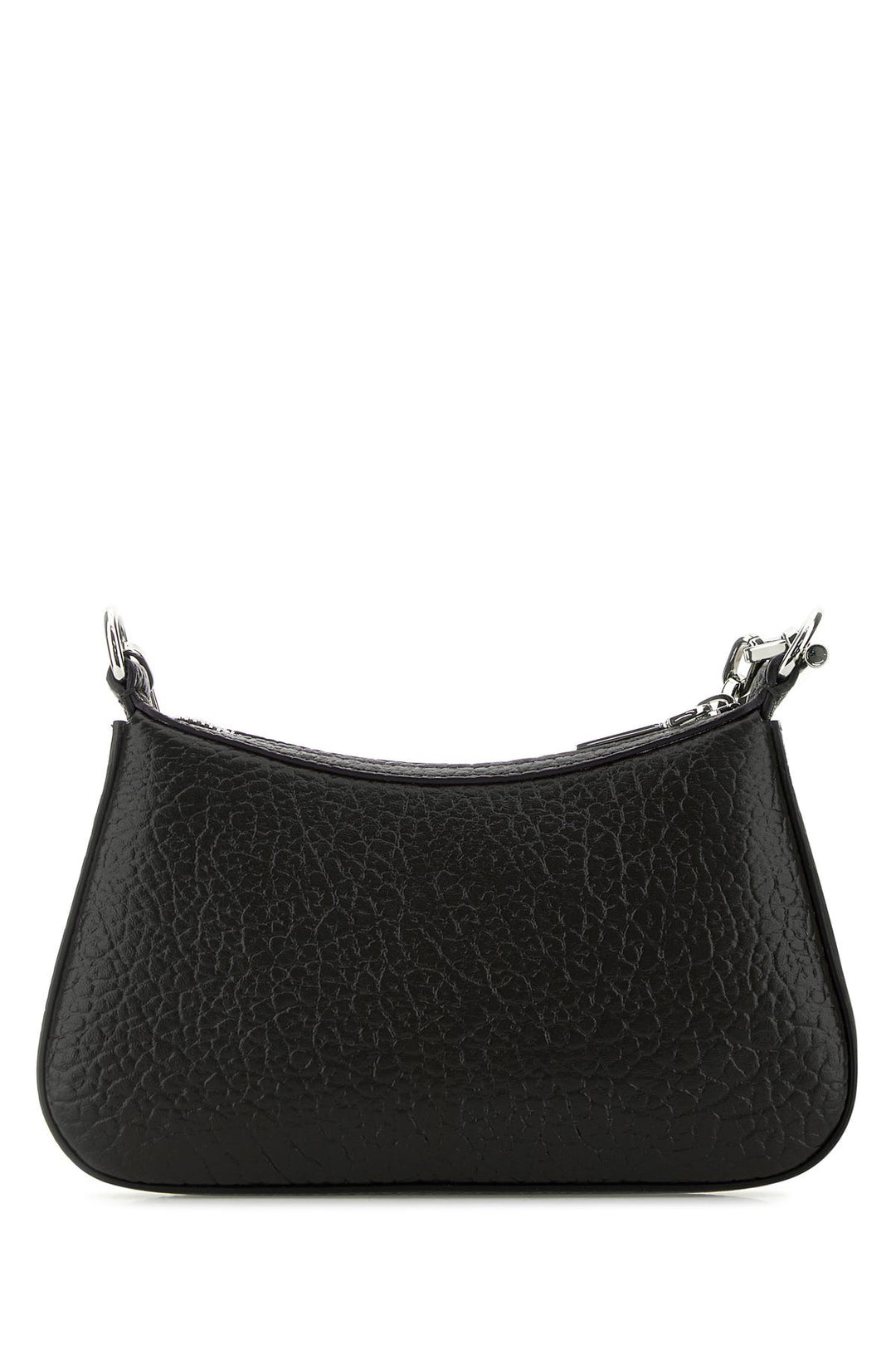 Black leather mini T-Bar handbag