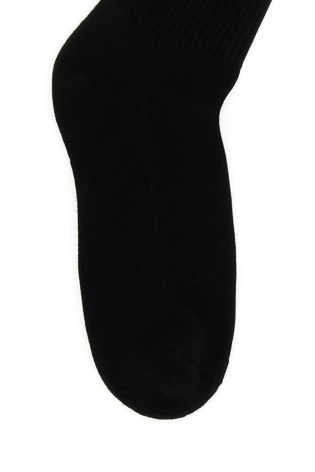 Black stretch cotton blend socks