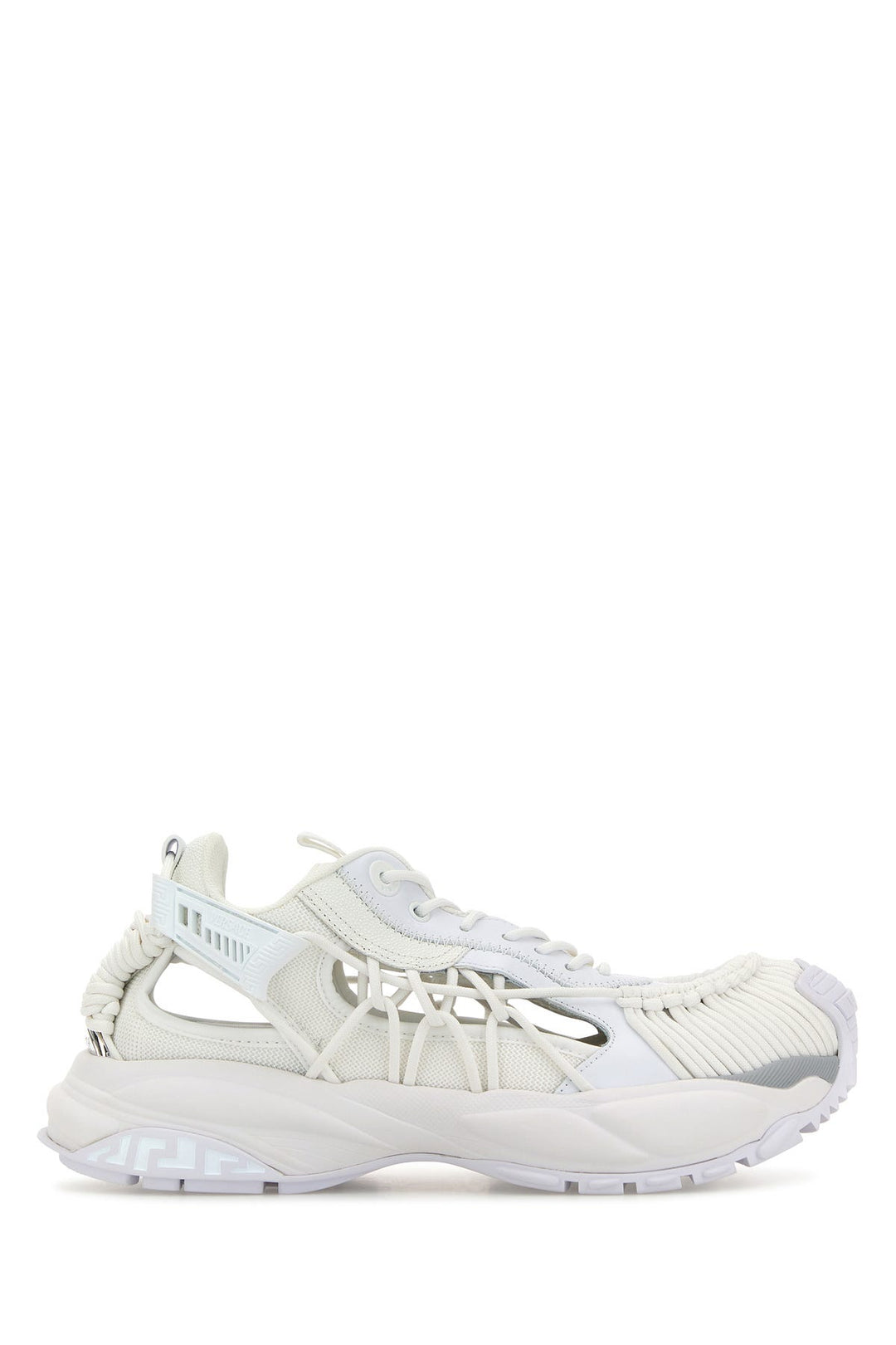 White leather and fabric Versace Mercury M_VS_01 sneakers