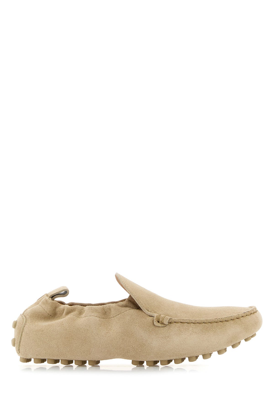 Sand suede loafers