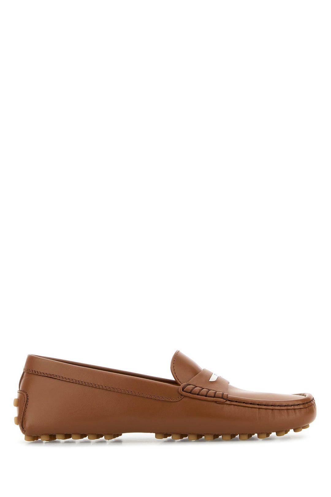 Caramel leather loafers