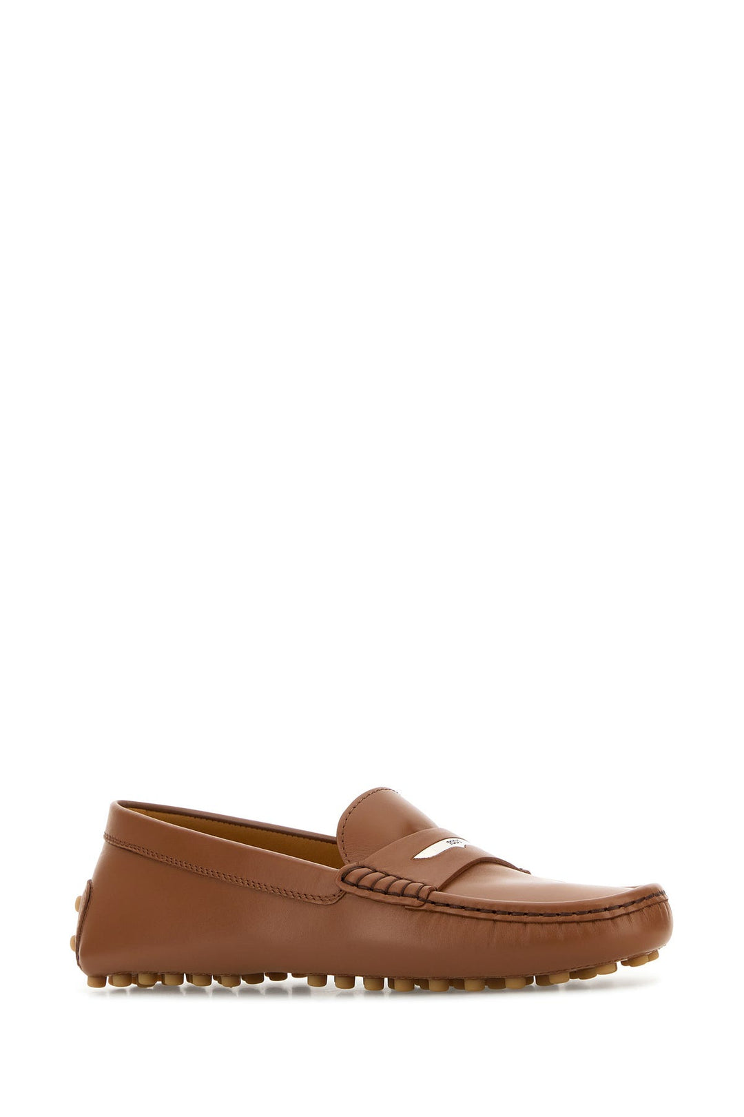 Caramel leather loafers