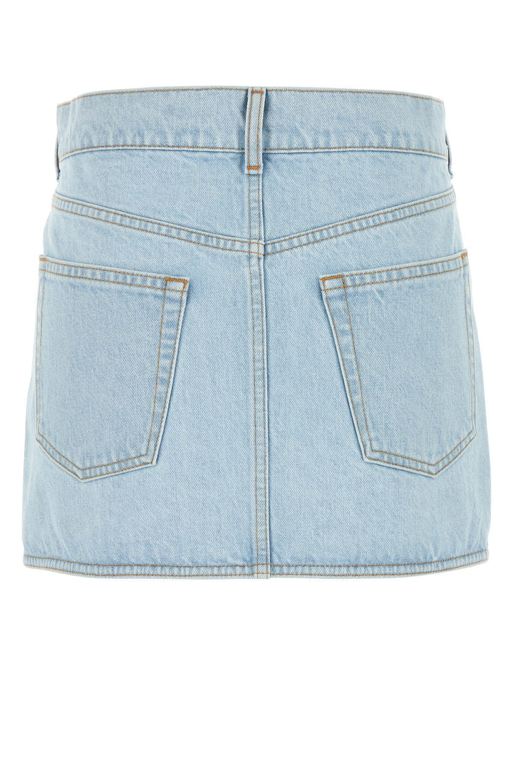 Denim mini skirt