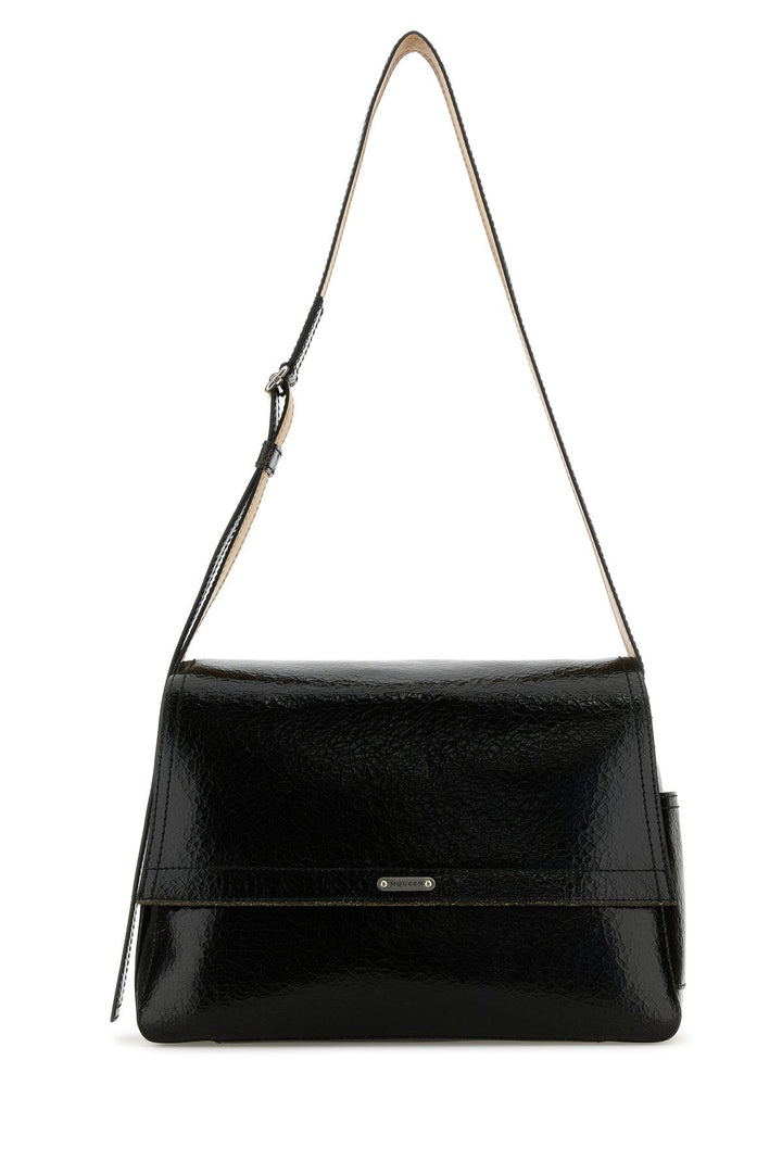 Black leather The Slouch crossbody bag