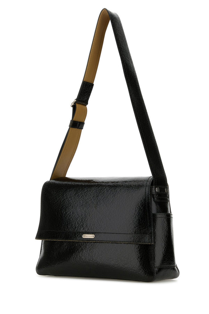 Black leather The Slouch crossbody bag