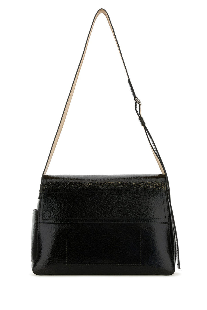 Black leather The Slouch crossbody bag