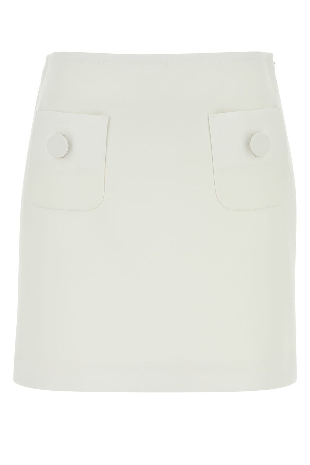 White triacetate blend Pagine mini skirt