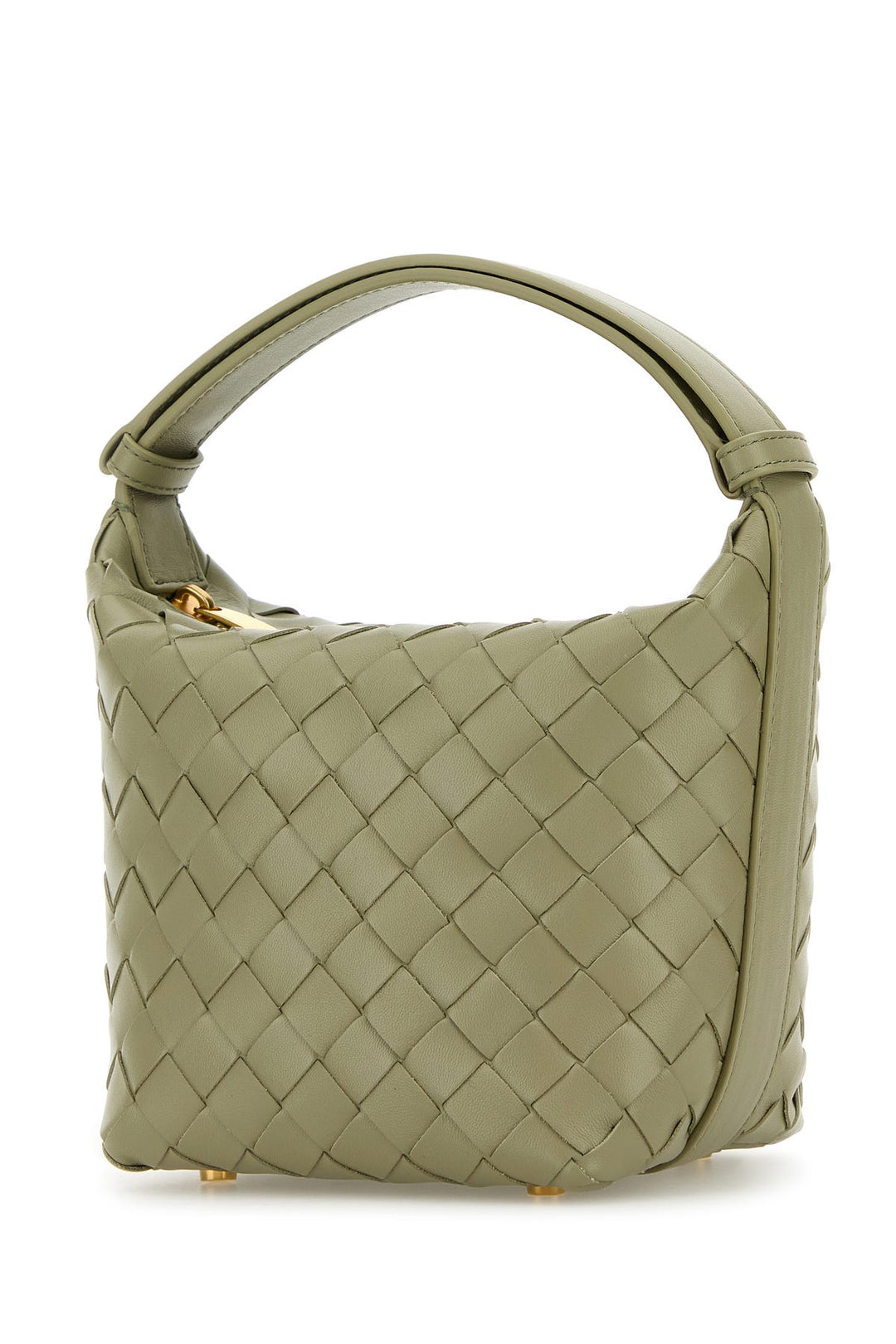 Sage green leather micro Candy Wallace handbag