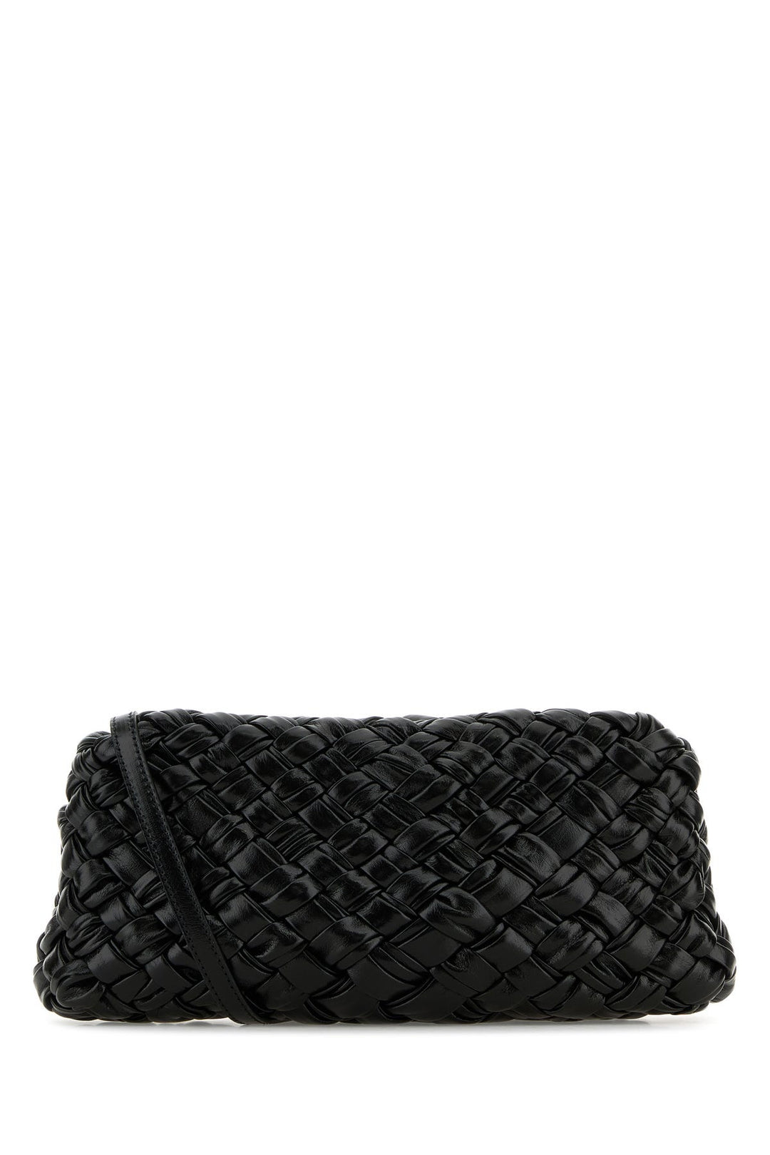 Black leather Kalimero Cha-Cha clutch