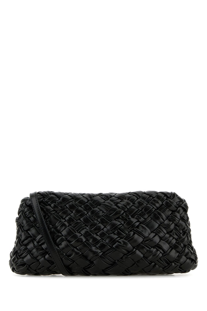 Black leather Kalimero Cha-Cha clutch