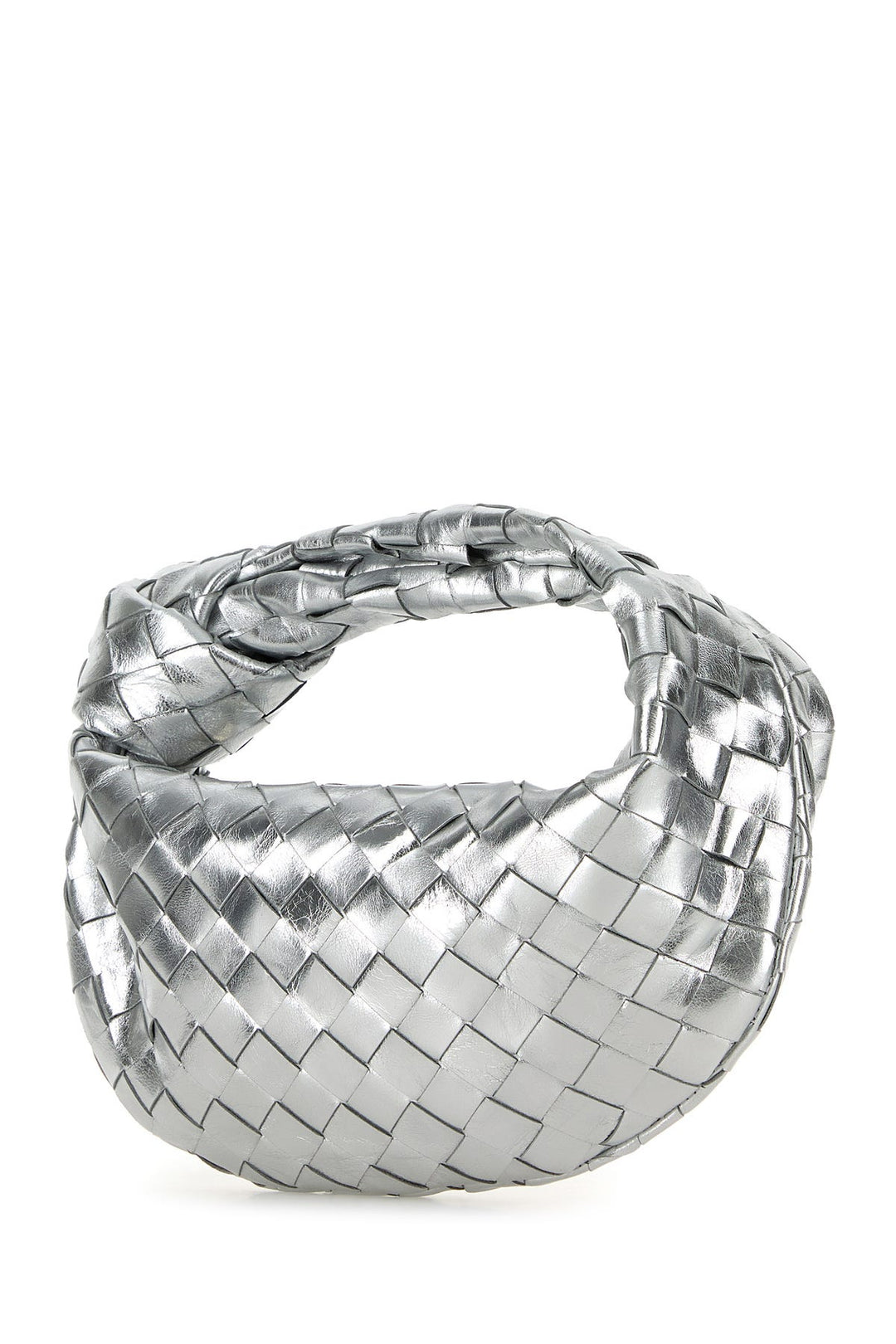 Silver nappa leather mini Jodie handbag