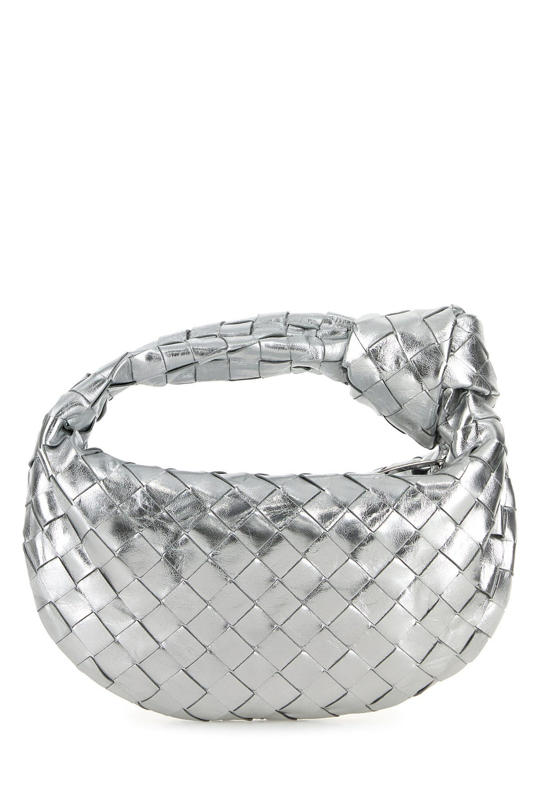 Silver nappa leather mini Jodie handbag