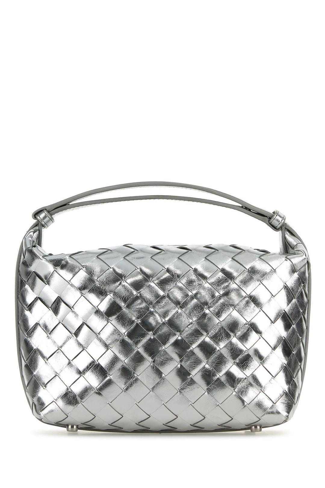 Silver nappa leather mini Wallace handbag