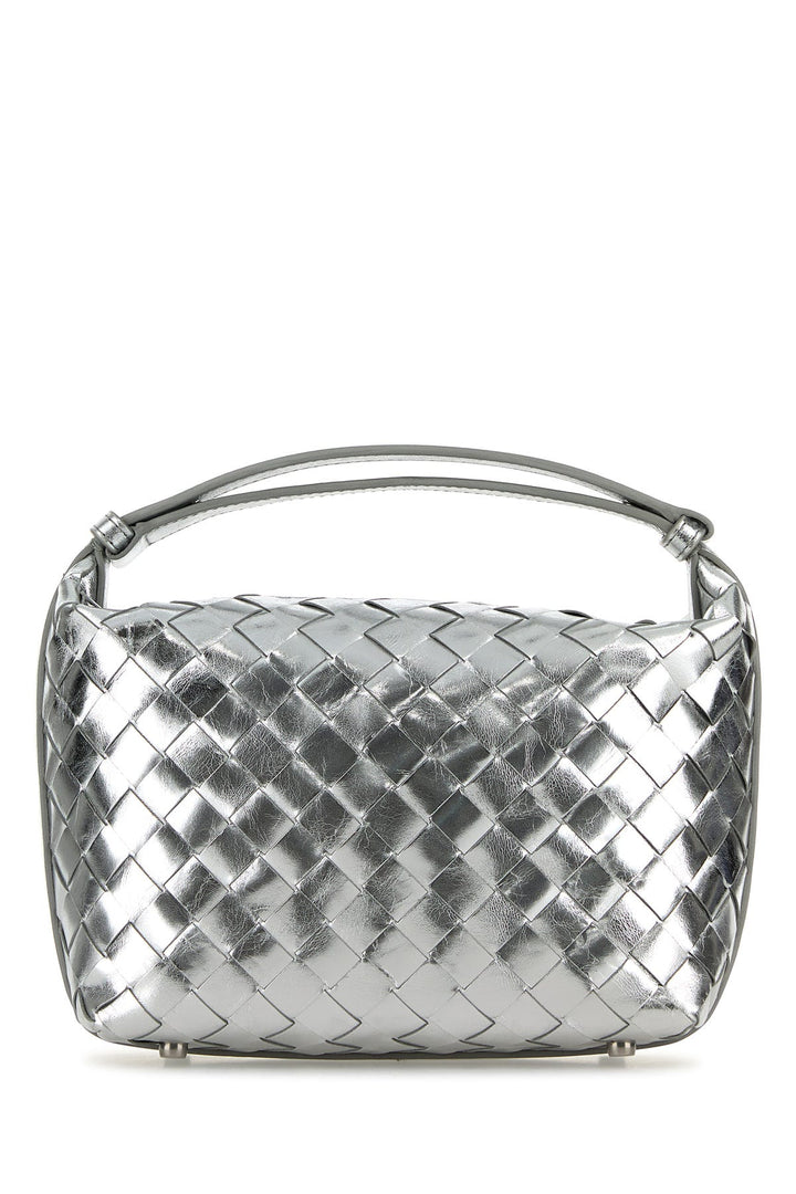 Silver nappa leather mini Wallace handbag