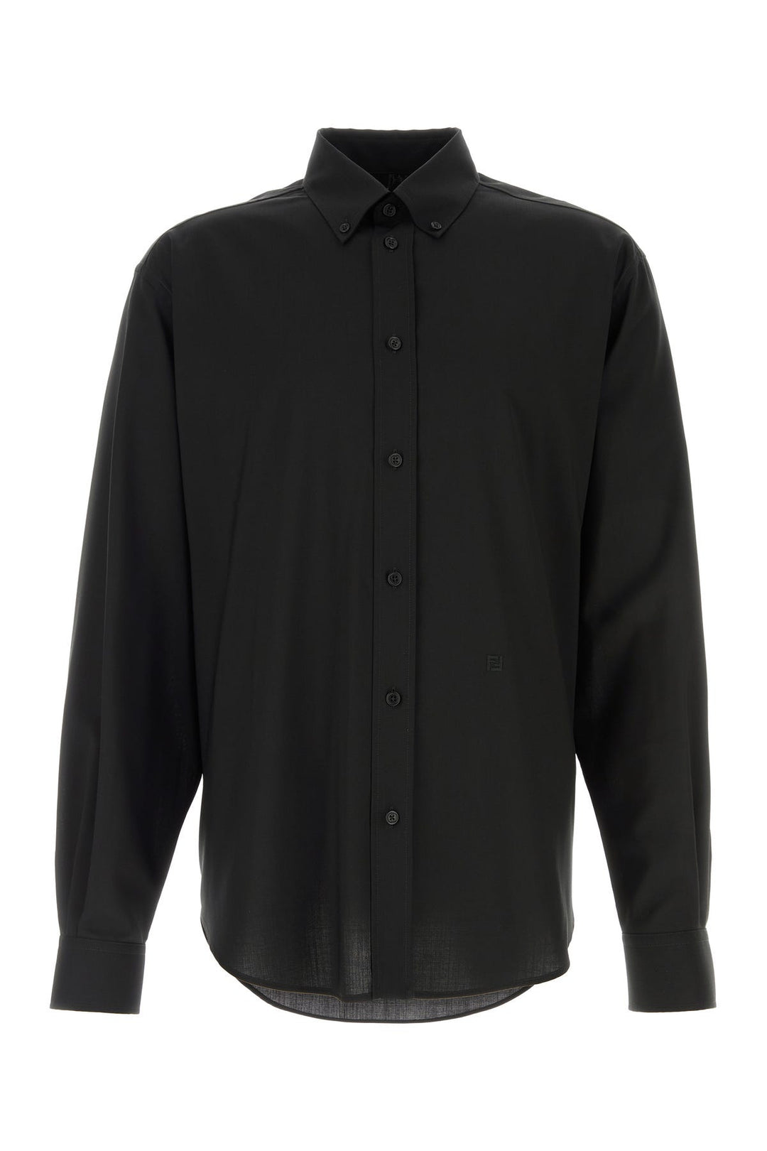 Black wool shirt