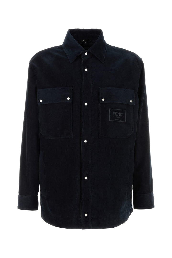 Navy blue corduroy jacket