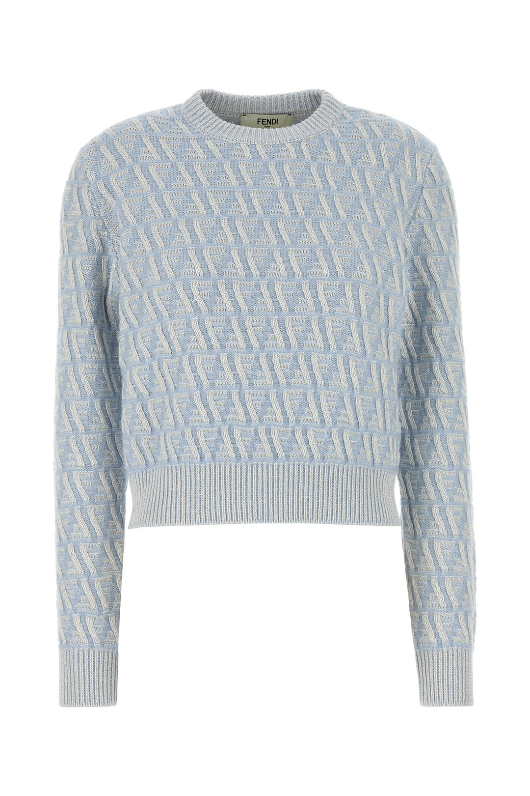 Embroidered silk blend sweater