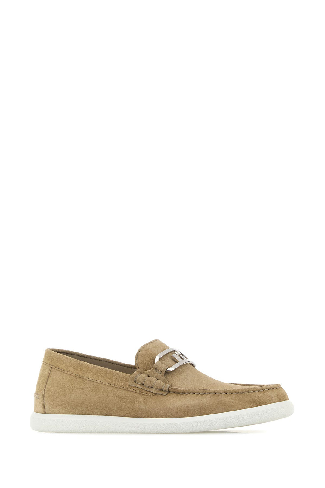 Cappuccino suede O Lock Light loafers