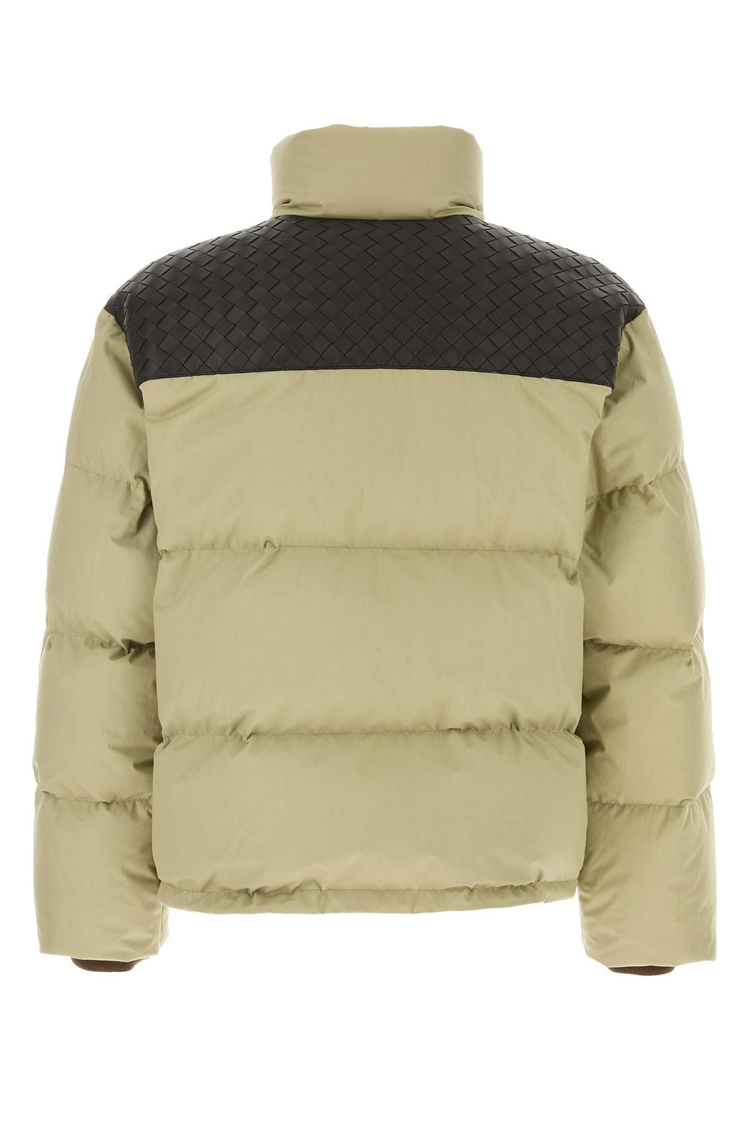 Beige poplin down jacket